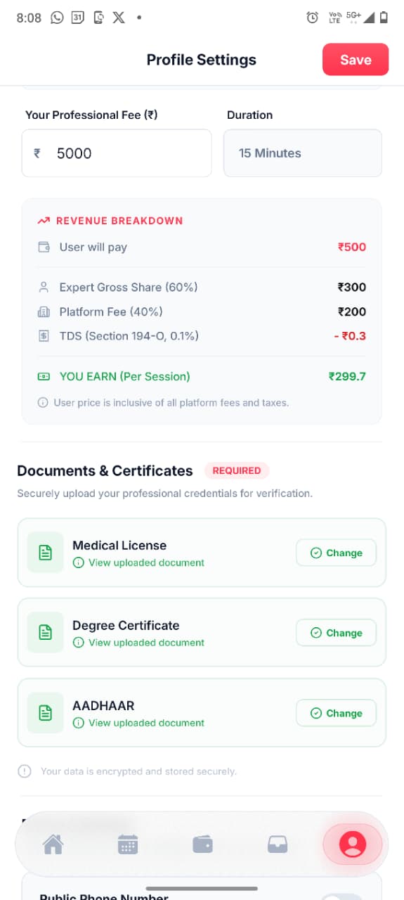 Consultation Booking Detail, Revenue Breakdown & Specialization