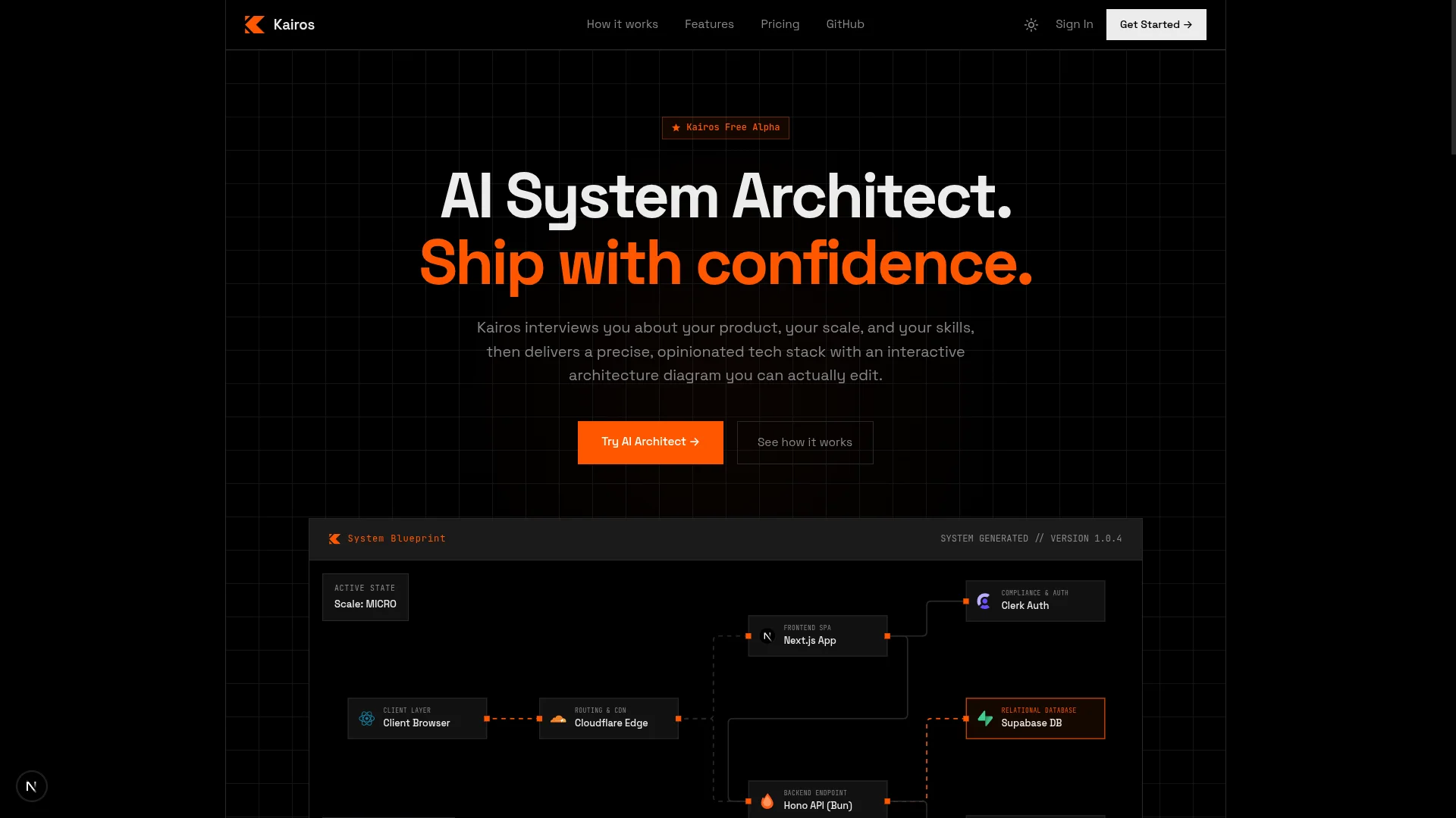 Kairos: Agentic AI System Architect screenshot 1