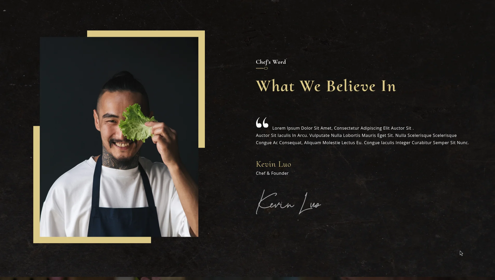 Gerícht: Restaurant Website screenshot 4
