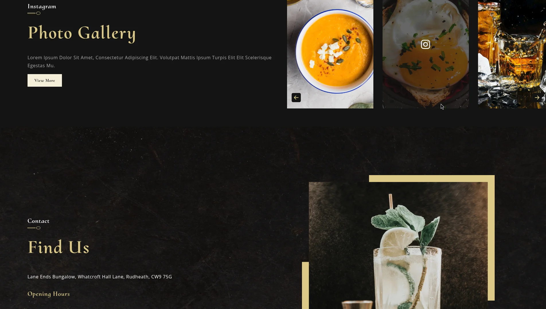 Gerícht: Restaurant Website screenshot 6
