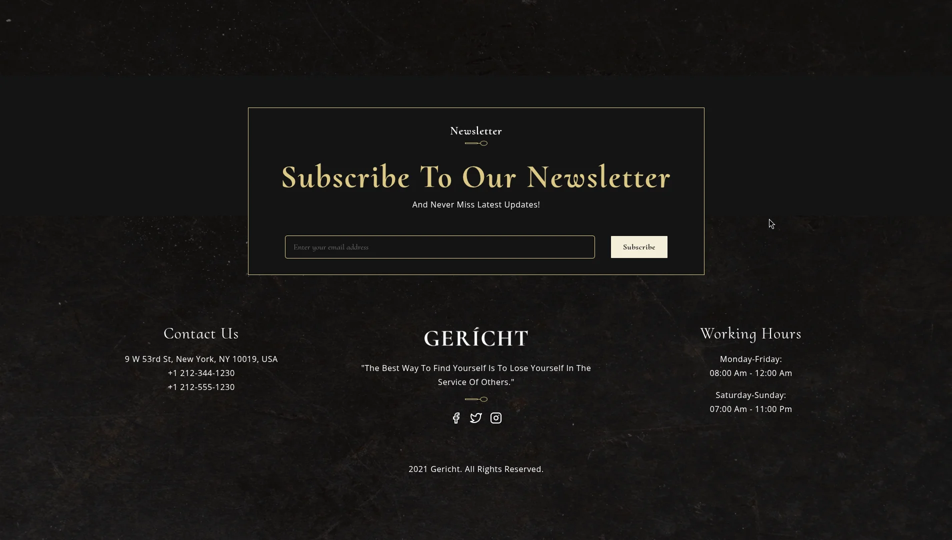 Gerícht: Restaurant Website screenshot 7
